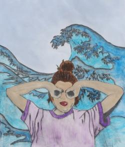 Maren Kilian, Schülerarbeit, “Welle“, 2013
