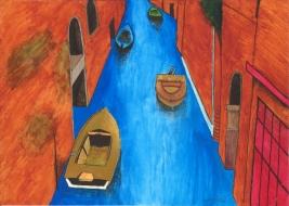 Saskia Kilian, Schülerarbeit, “Venedig“, 2013