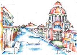 Paul Mueller, Schülerarbeit, “Venedig“, 2013